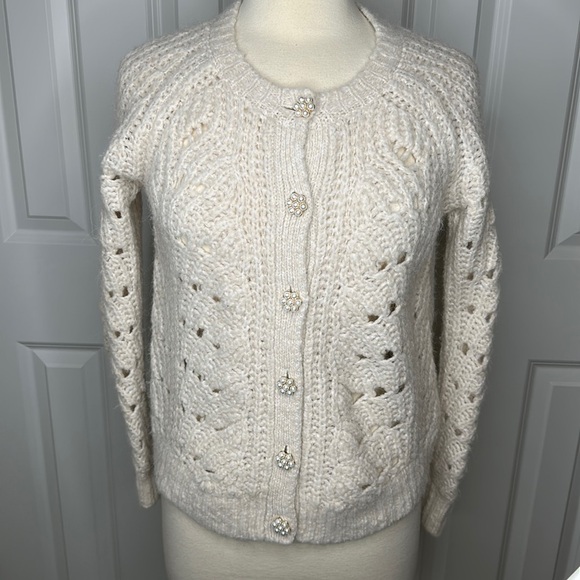 Aritzia Rosella Little Moon Cardigan XS in Cream - Picture 1 of 11